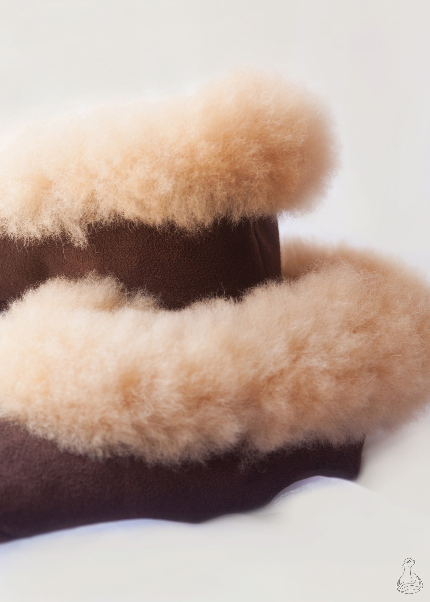 ALPACA FUR SLIPPERS | Beige Slippers Alpaca Fur | Handmade Fur Slippers