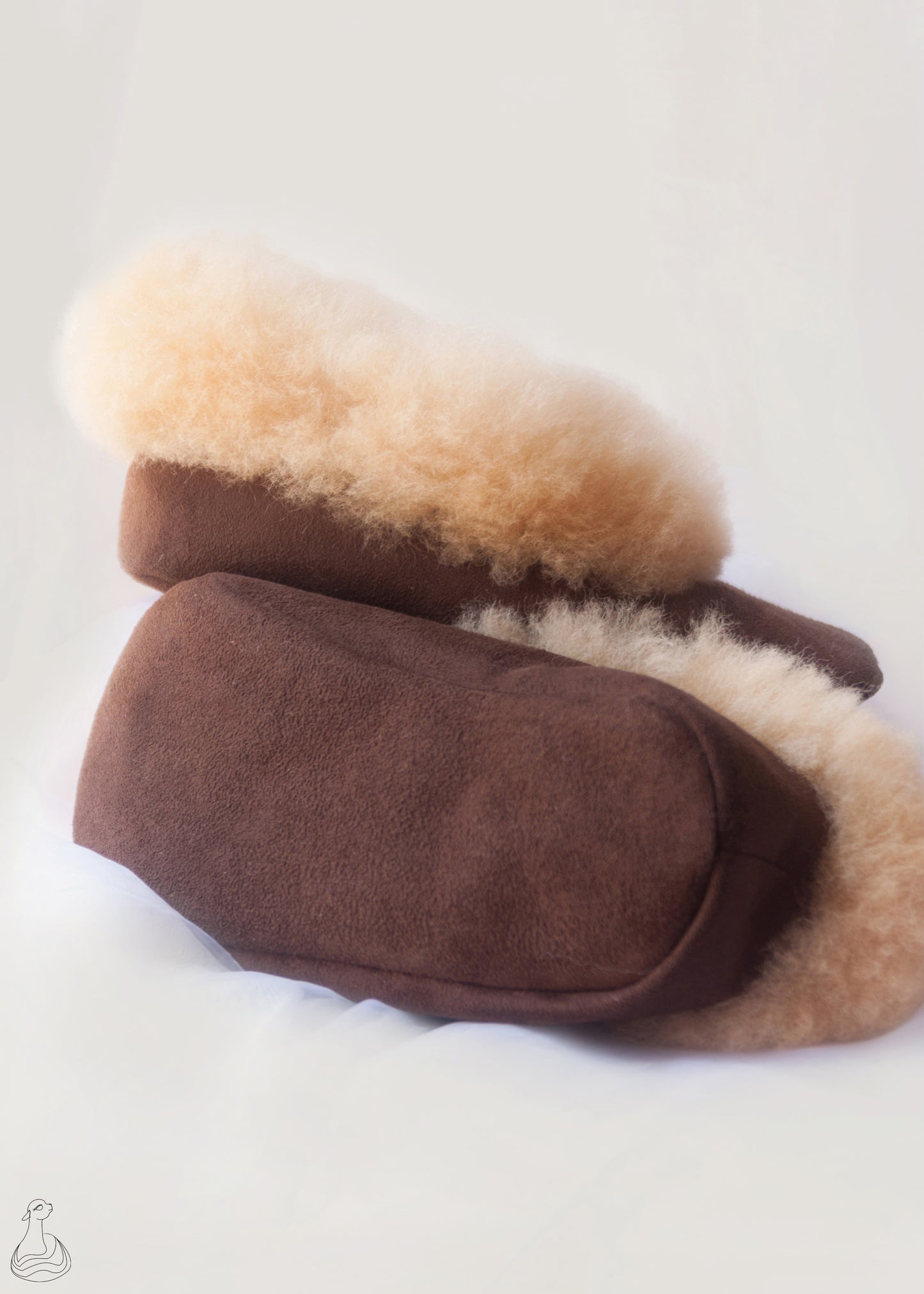 ALPACA FUR SLIPPERS | Beige Slippers Alpaca Fur | Handmade Fur Slippers