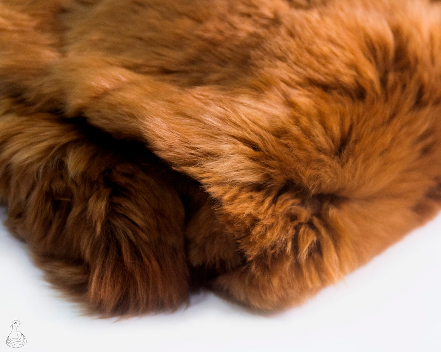 Baby Alpaca Fur Blanket | Luxury Baby Alpaca Fur Throw | Golden Brown Baby Alpaca Fur Throw Blanket