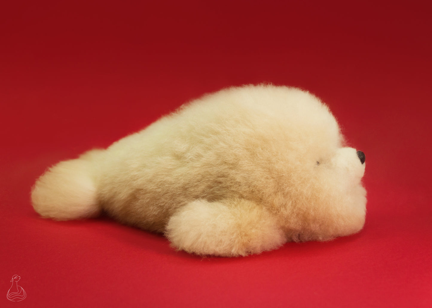 ALPACA FUR TOY | Seal Stuffed Plush | Handcrafted Hypoallergenic Doll