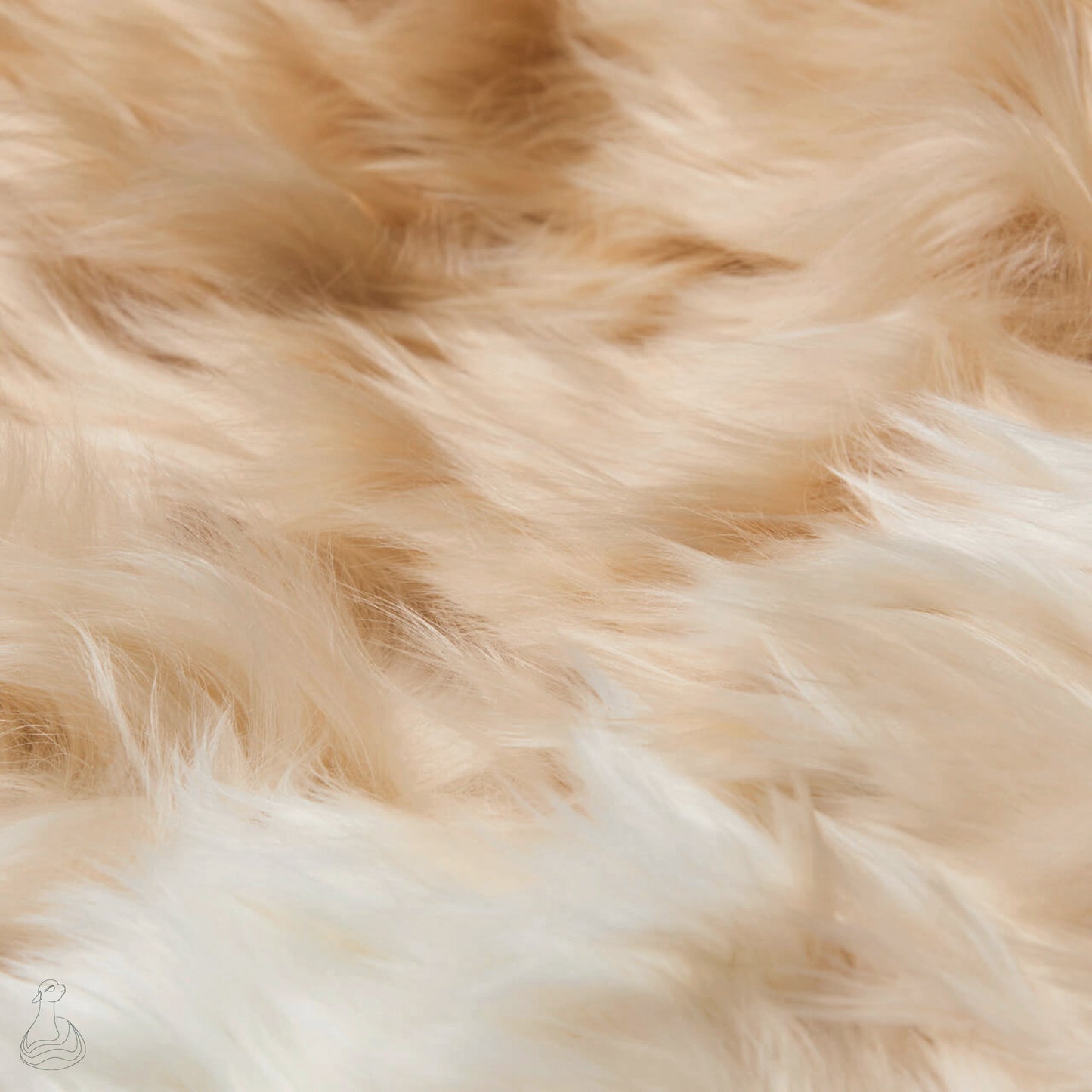 Baby Alpaca Fur Blanket | Luxury Baby Alpaca Fur Throw | Natural Beige Baby Alpaca Fur Throw Blanket