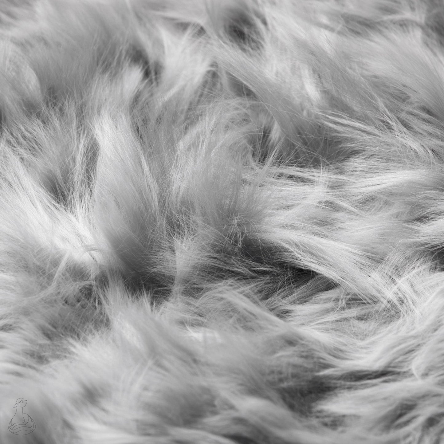 Baby Alpaca Fur Blanket | Luxury Baby Alpaca Fur Throw | Silver Gray Baby Alpaca Fur Throw Blanket