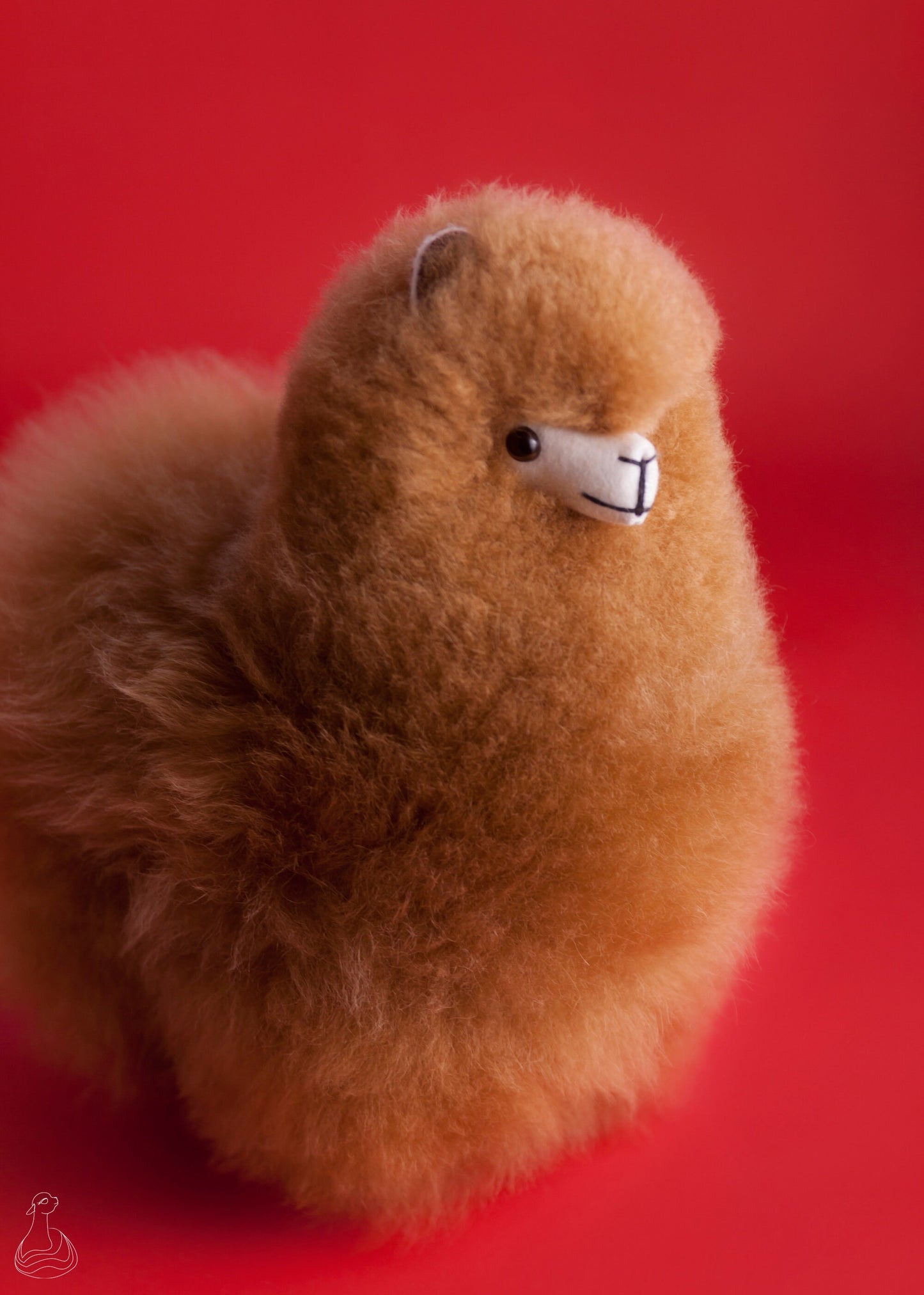 ALPACA FUR TOY | Baby Alpaca Fur Stuffed Plush | Handcrafted Hypoallergenic Doll