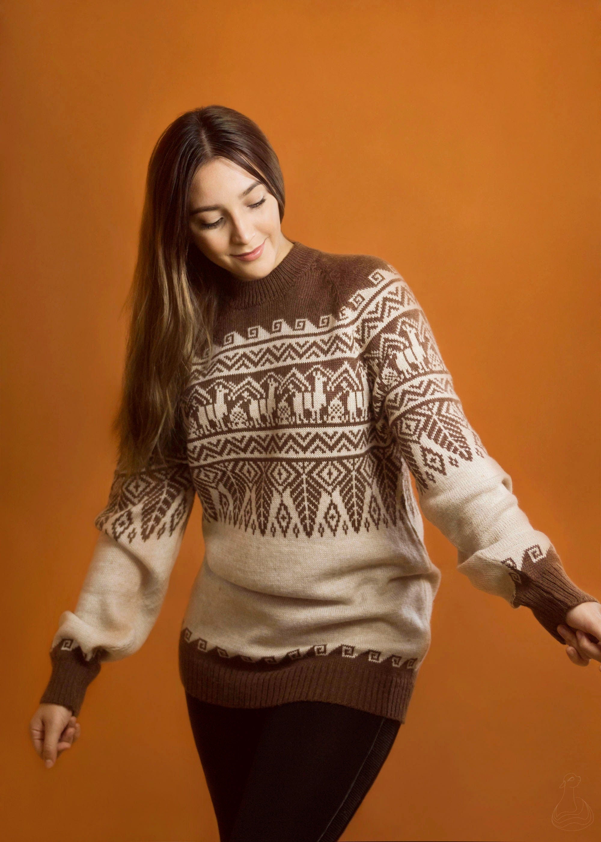 ALPACA SWEATER Handcrafted Unisex Sweater Peruvian Design