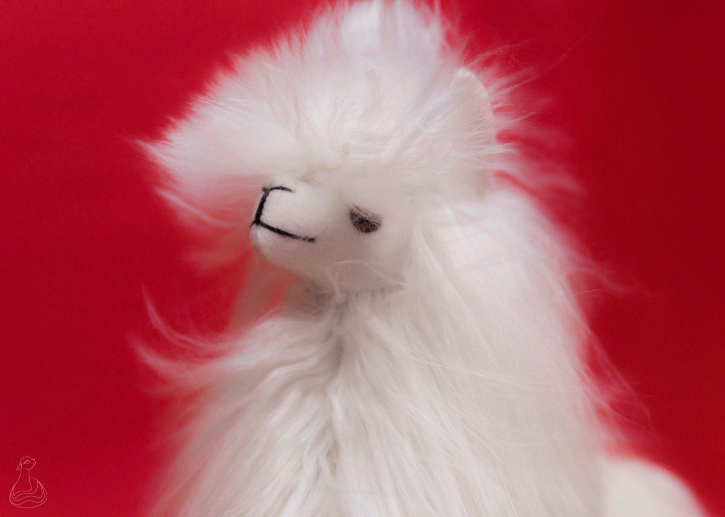 ALPACA FUR TOY | Baby Alpaca Suri Fur Stuffed Plush | Handcrafted Hypoallergenic Doll
