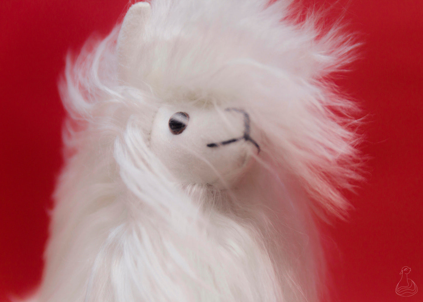 ALPACA FUR TOY | Suri Alpaca Stuffed Plush | Handmade Hypoallergenic Doll
