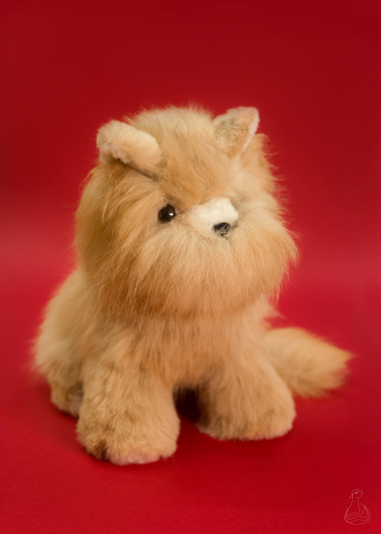 ALPACA FUR TOY | Kitten Stuffed Plush | Handcrafted Hypoallergenic Doll