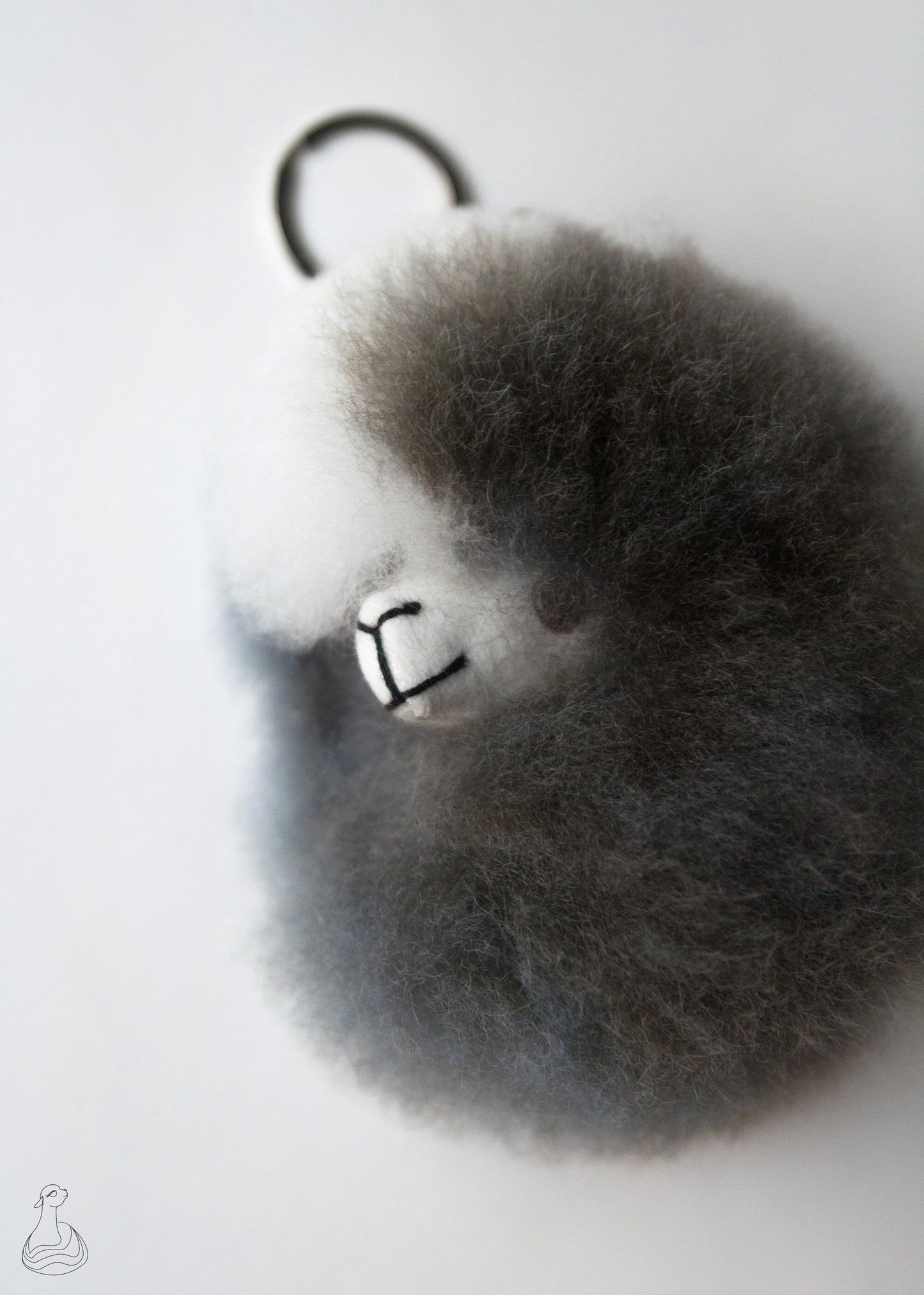 Alpaca Fur Keychain | 100% Royal Alpaca Fur | Handmade Stuffed Keyring