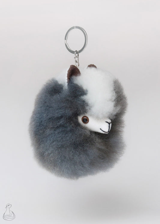 Alpaca Fur Keychain | 100% Royal Alpaca Fur | Handmade Stuffed Keyring
