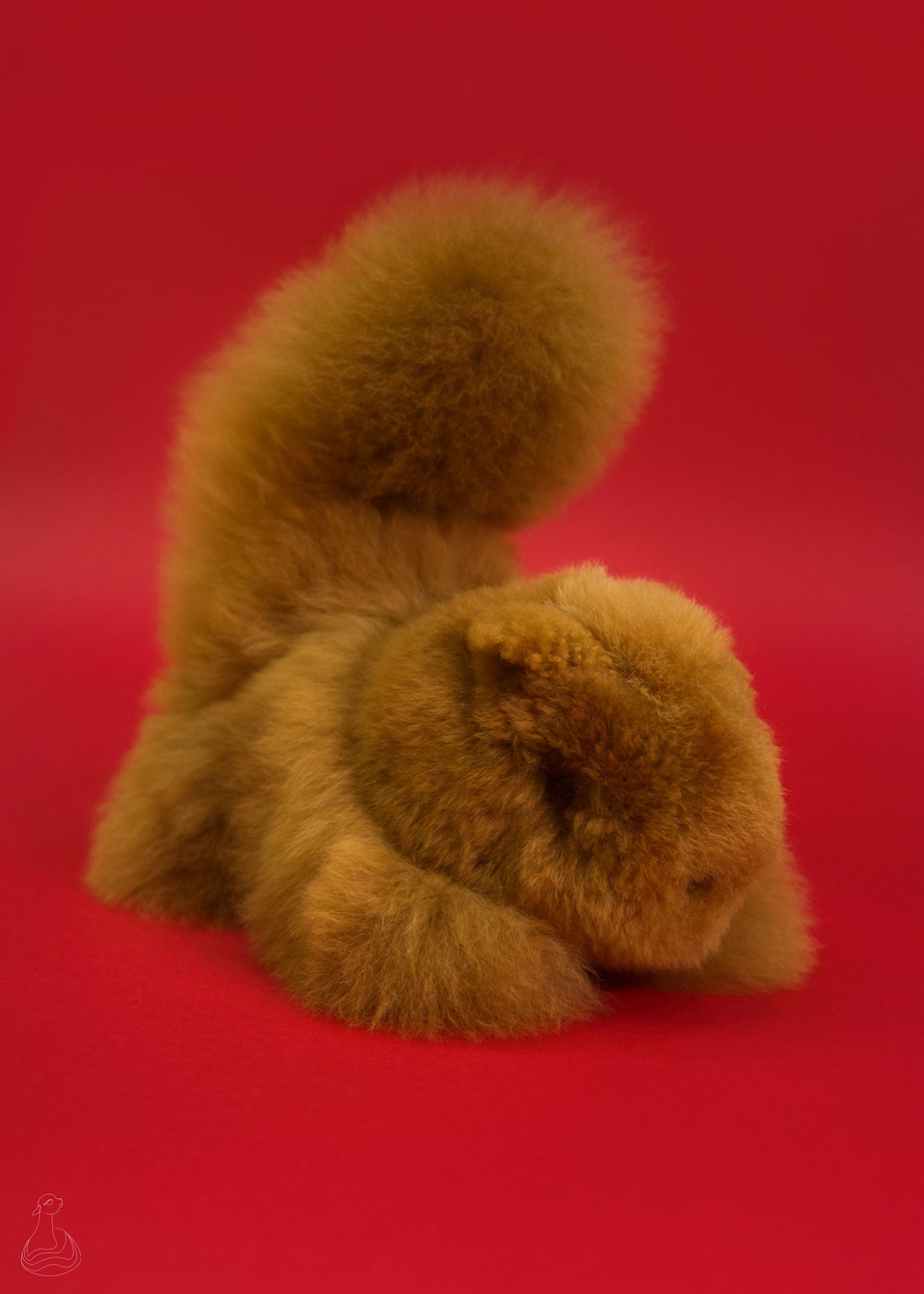 ALPACA FUR TOY | Squirrel Stuffed Plush | Handcrafted Hypoallergenic Doll